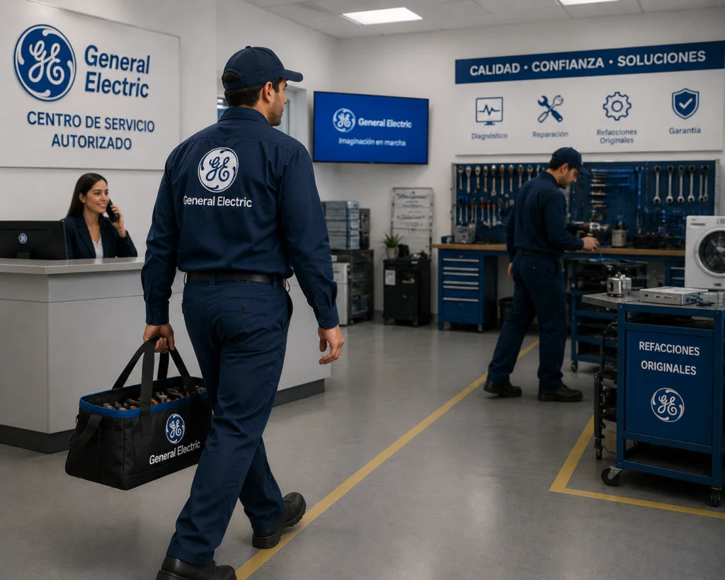 Técnico General Electric atendiendo hornos, estufas y plantillas GE en Bucaramanga
