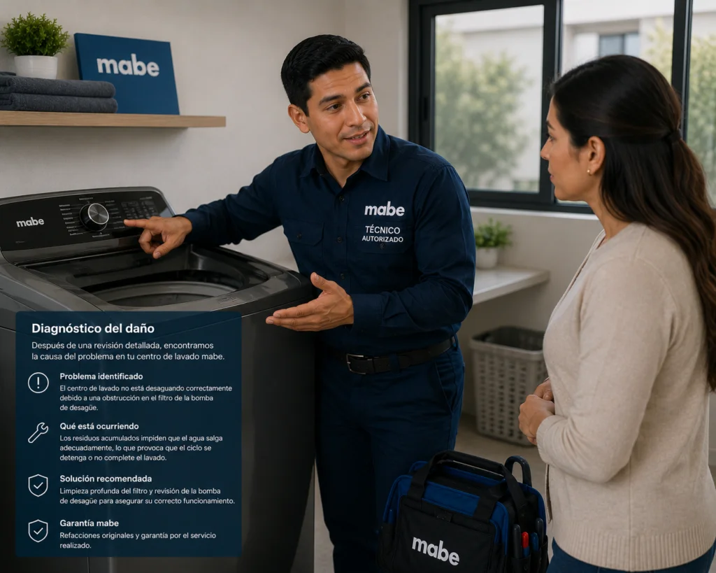Técnico Mabe atendiendo neveras Mabe en Bucaramanga